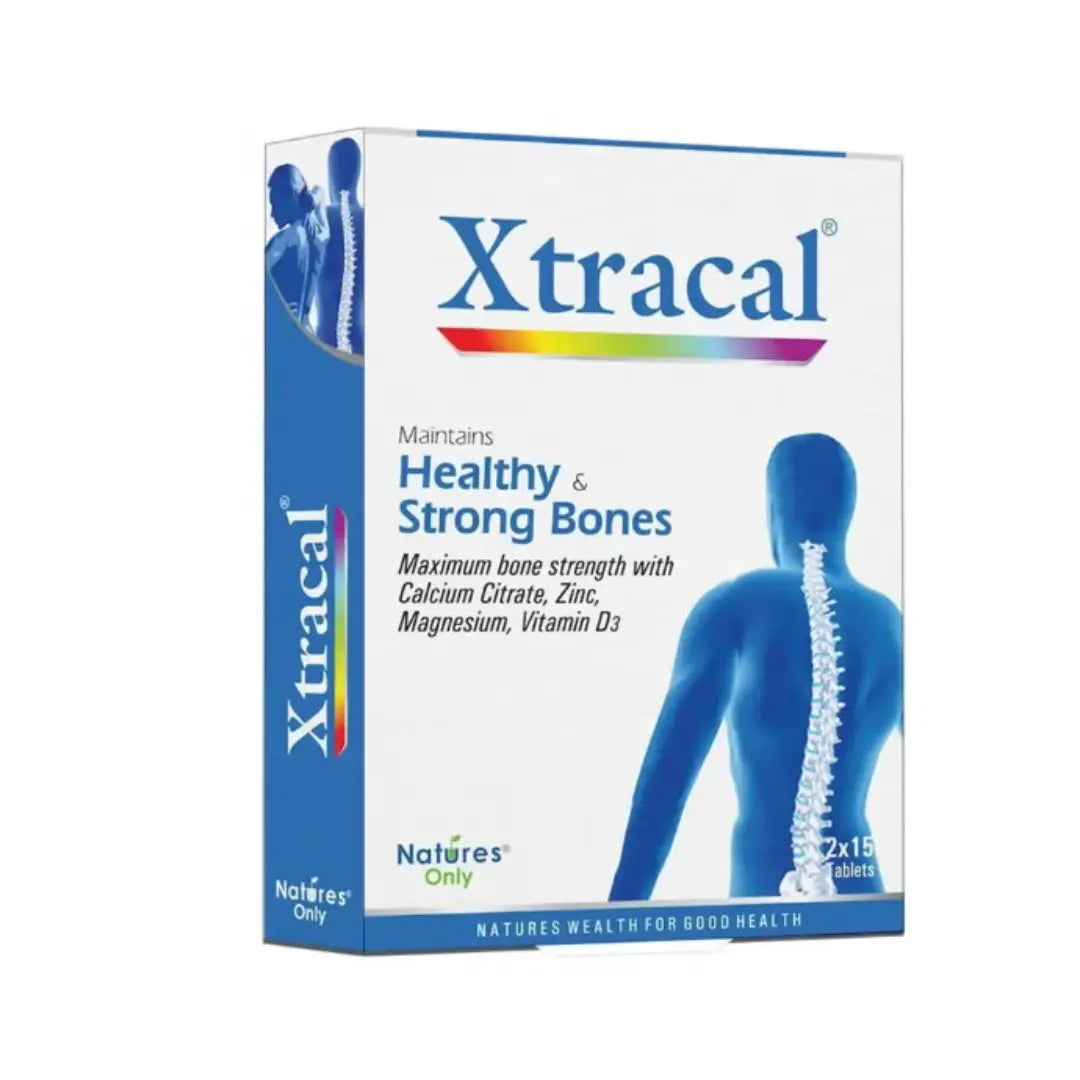 Natures Only Xtracal Tablets 30s calcium and vitamin D supplement for bone health and strength