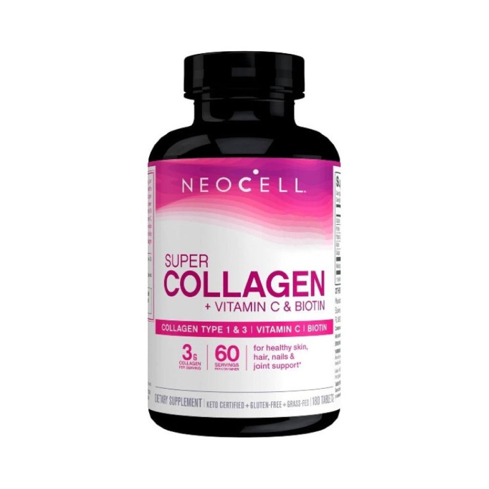 NEOCELL SUPER COLLAGEN+VITAMIN C&BIOTIN TAB 180s