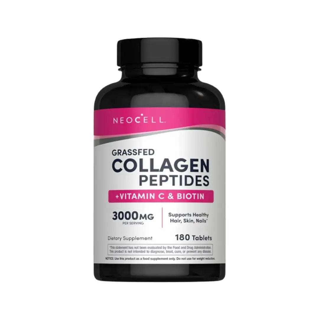 NeoCell Super Collagen + Vitamin C & Biotin Tablets 180s beauty support supplement bottle