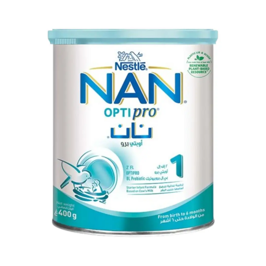 Nestle NAN OPTIPRO Stage 1 400g – Infant formula with optimized protein for newborn nutrition and healthy growth