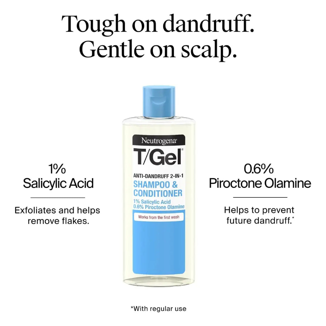 Neutrogena T/Gel Anti-Dandruff 2-in-1 Shampoo & Conditioner 250ml