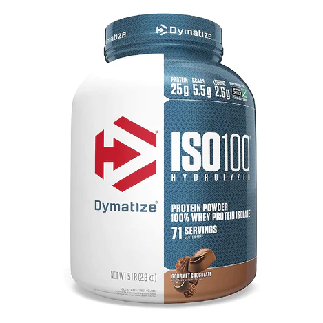 DYMATIZE ISO100 WHEY PROTEIN ISOLATE 5LB GOURMET CHOCOLATE SERV 71