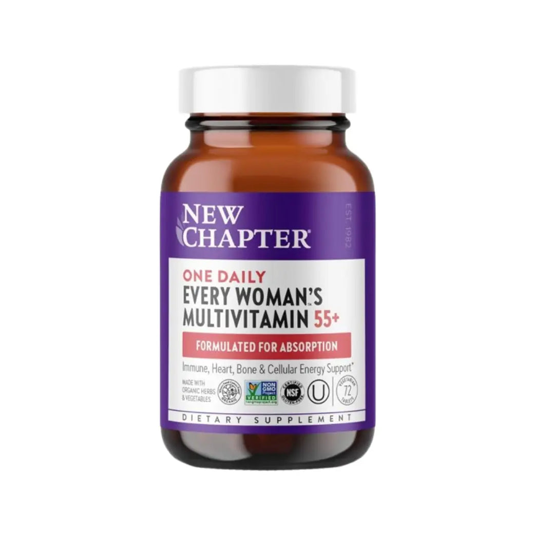 New Chapter Every Woman’s 55+ One Daily Multivitamin Tablets 72 – Fermented Nutrients Supplement
