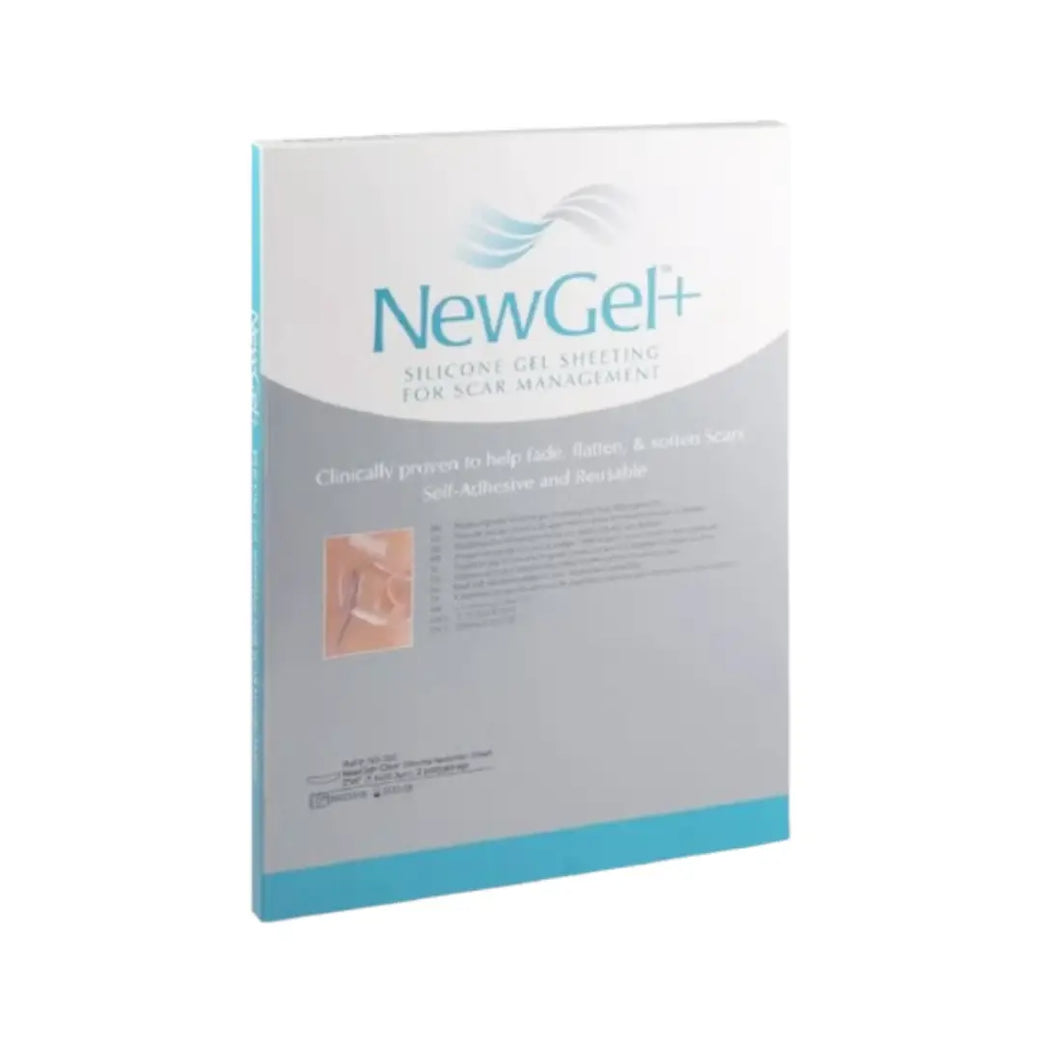 NewGel+ Beige Silicone Gel Sheeting 12.7 × 15.2cm (1 Sheet) – Reusable Skin Care Silicone Sheet for Scar Appearance Support