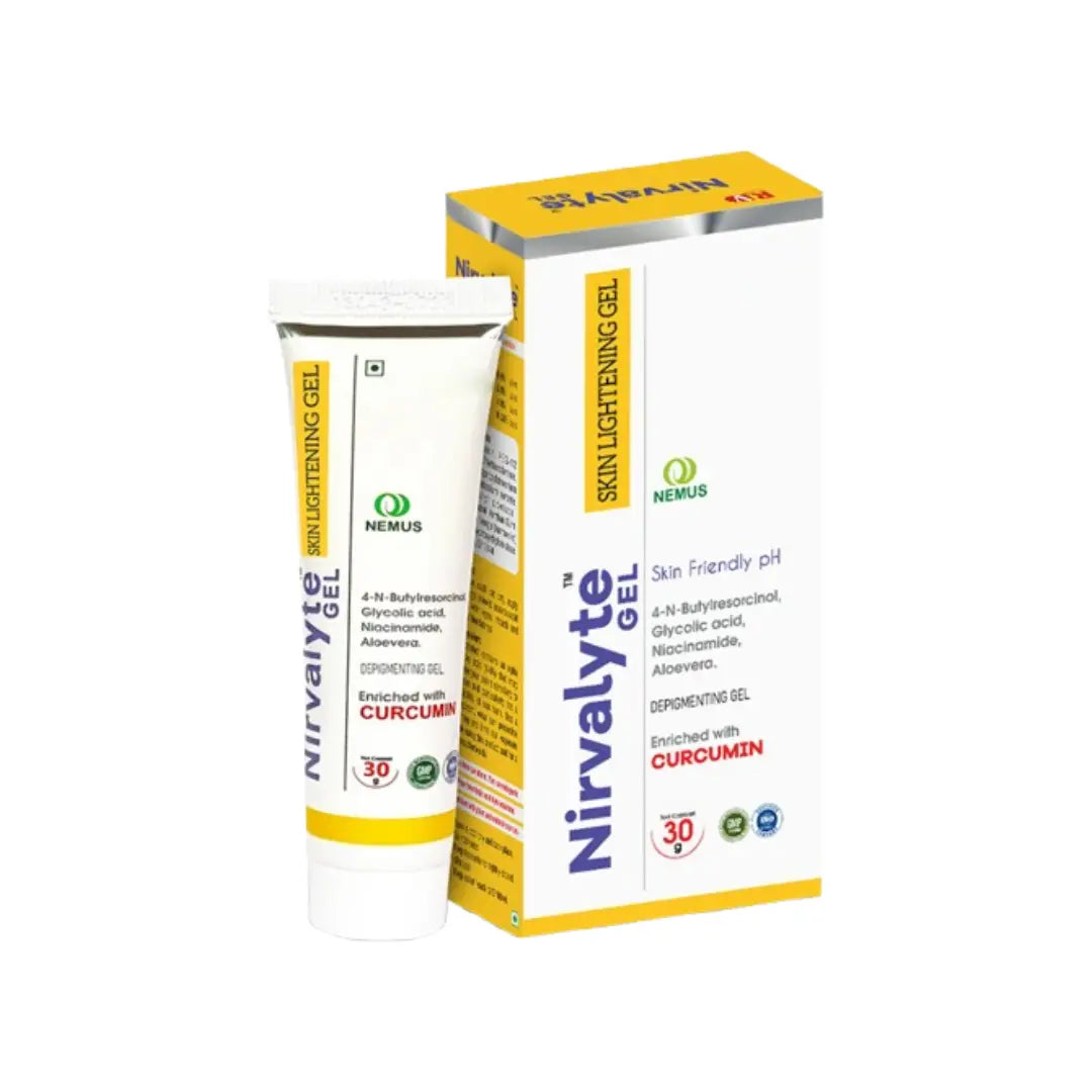 Nirvalyte Depigmenting Gel 30g tube front view