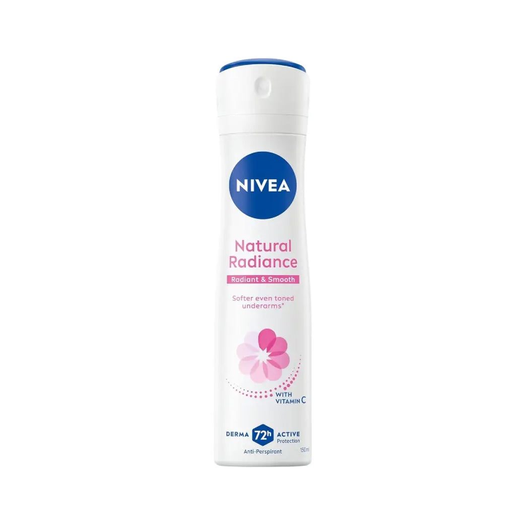 NIVEA Natural Radiance Vitamin C 48H Deo Spray 150ml | Brightening Antiperspirant for Women