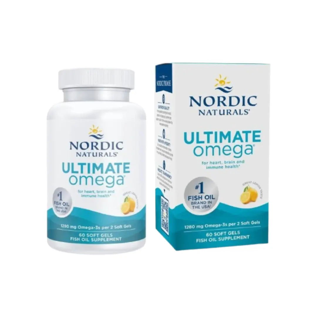 Nordic Naturals Ultimate Omega Softgels 60s – High Strength Omega-3 Fish Oil EPA & DHA Supplement
