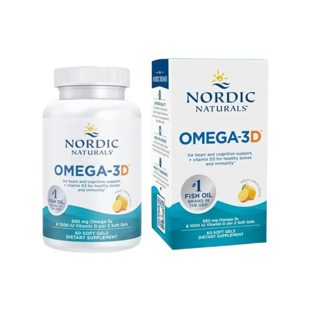 Nordic Naturals Omega 3D Softgel 60s