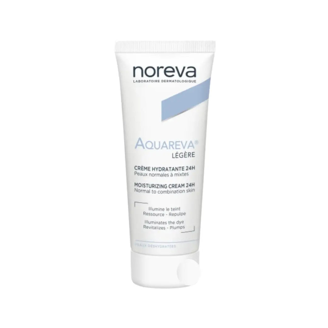 Noreva Aquareva 24H Legere Moisturizing Cream 40ml | Lightweight Hydrating Face Cream for Normal to Combination Skin