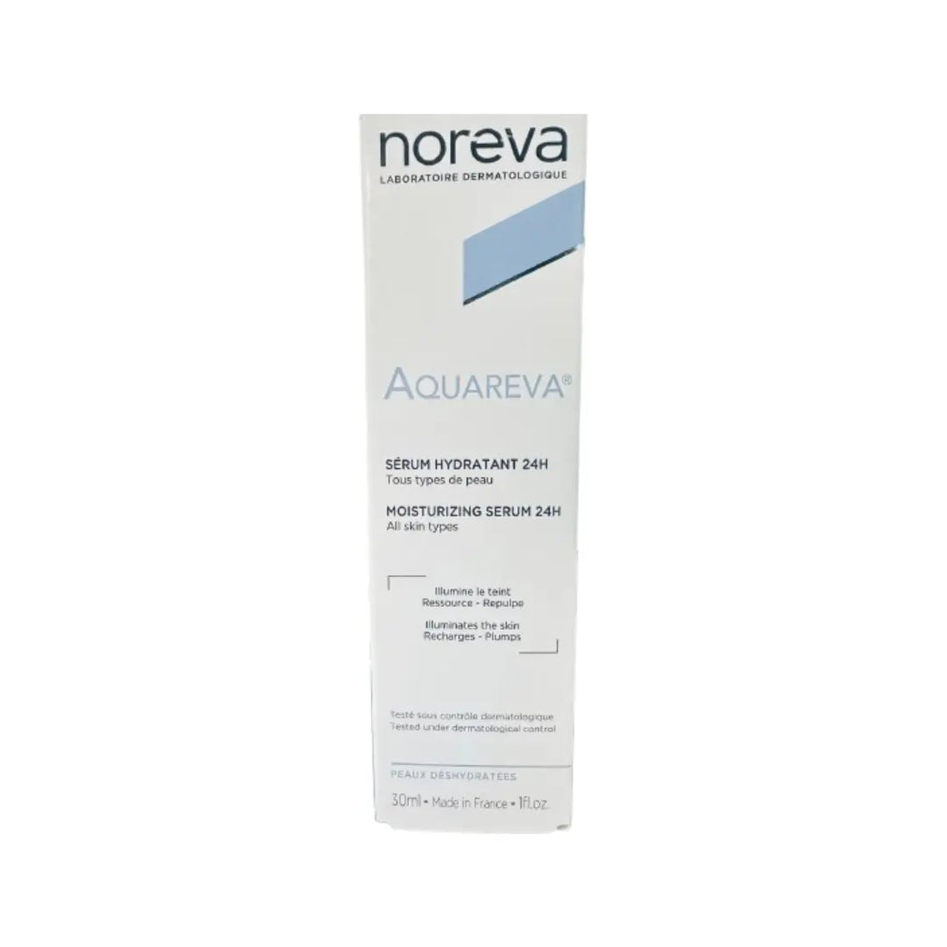Noreva Aquareva 24H Moisturizing Serum 30ml | Hydrating Face Serum with Dual Hyaluronic Acid for Dehydrated Skin