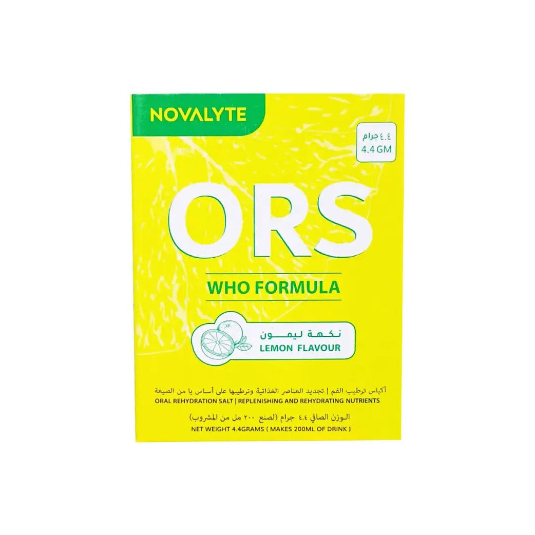 Novalyte 4.4g ORS Lemon Sachet 10s