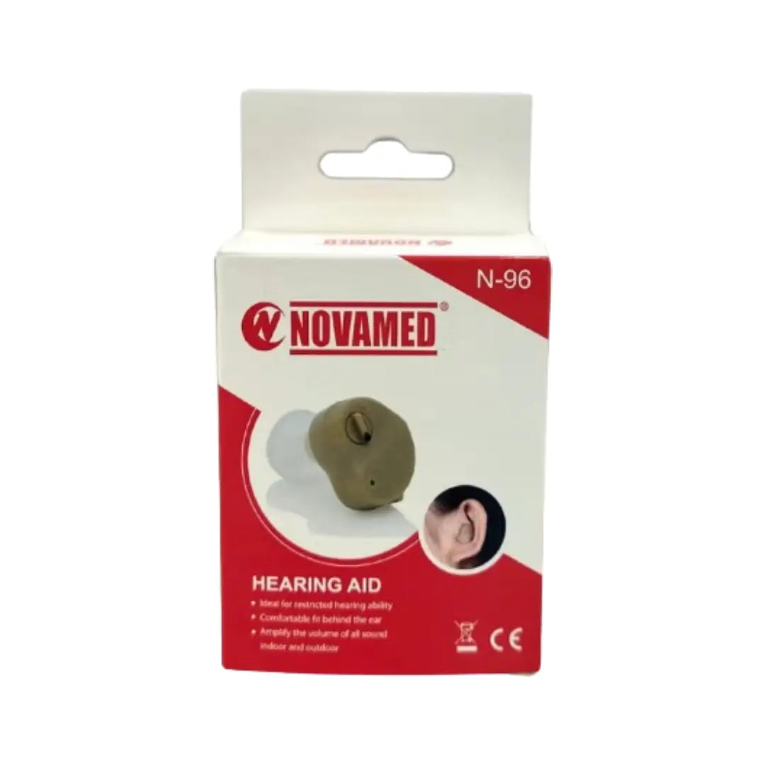 Novamed Hearing Aid N-96 – Behind-the-Ear Sound Amplifier with Adjustable Fit