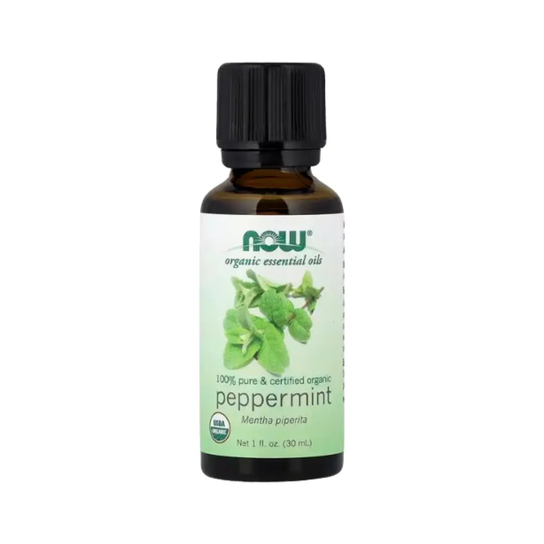 Now 100% Organic Peppermint Essential Oil 30ml – Pure Steam-Distilled Aromatherapy Oil