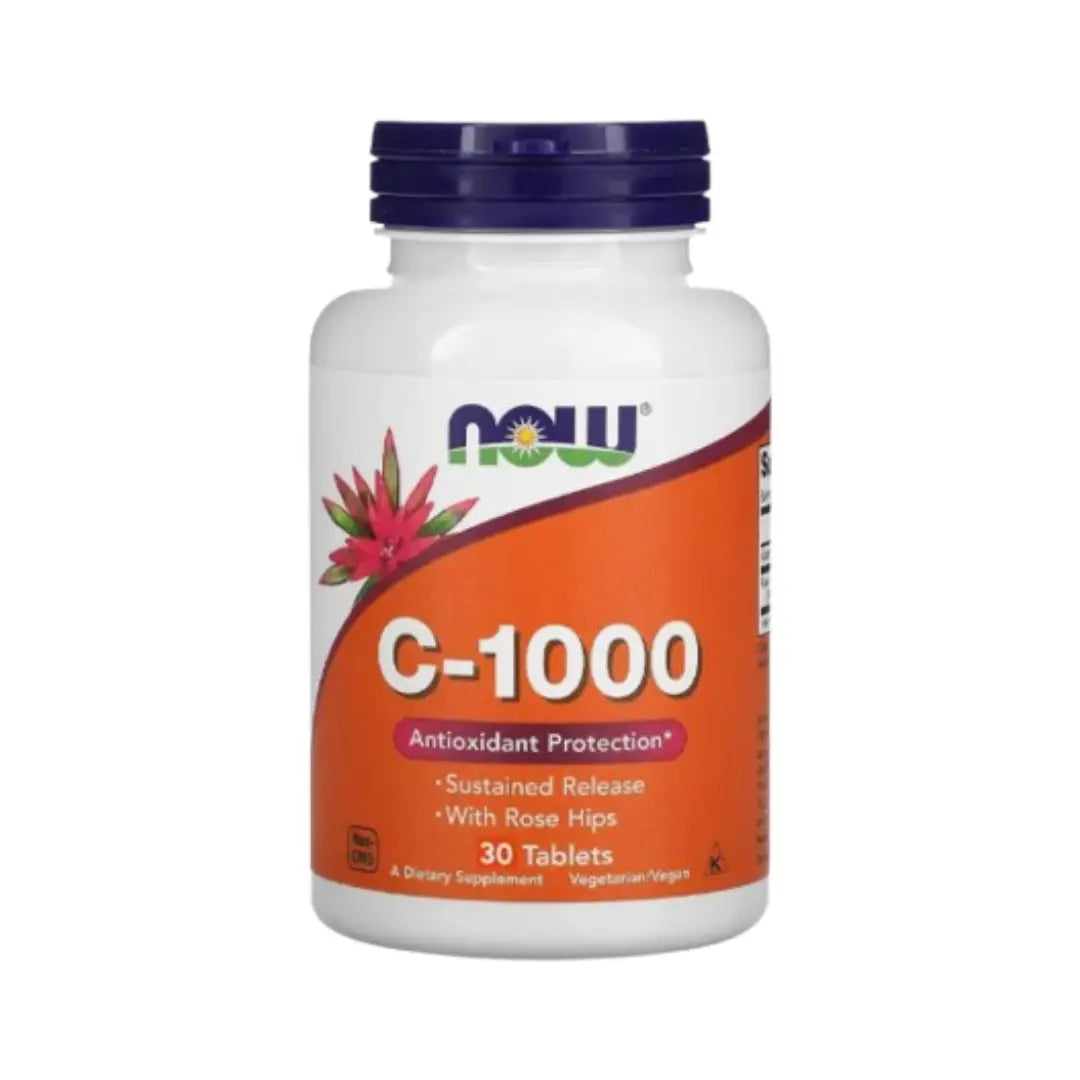 Now C-1000 Tablets 30s – Vitamin C for Immune Support & Antioxidant Protection