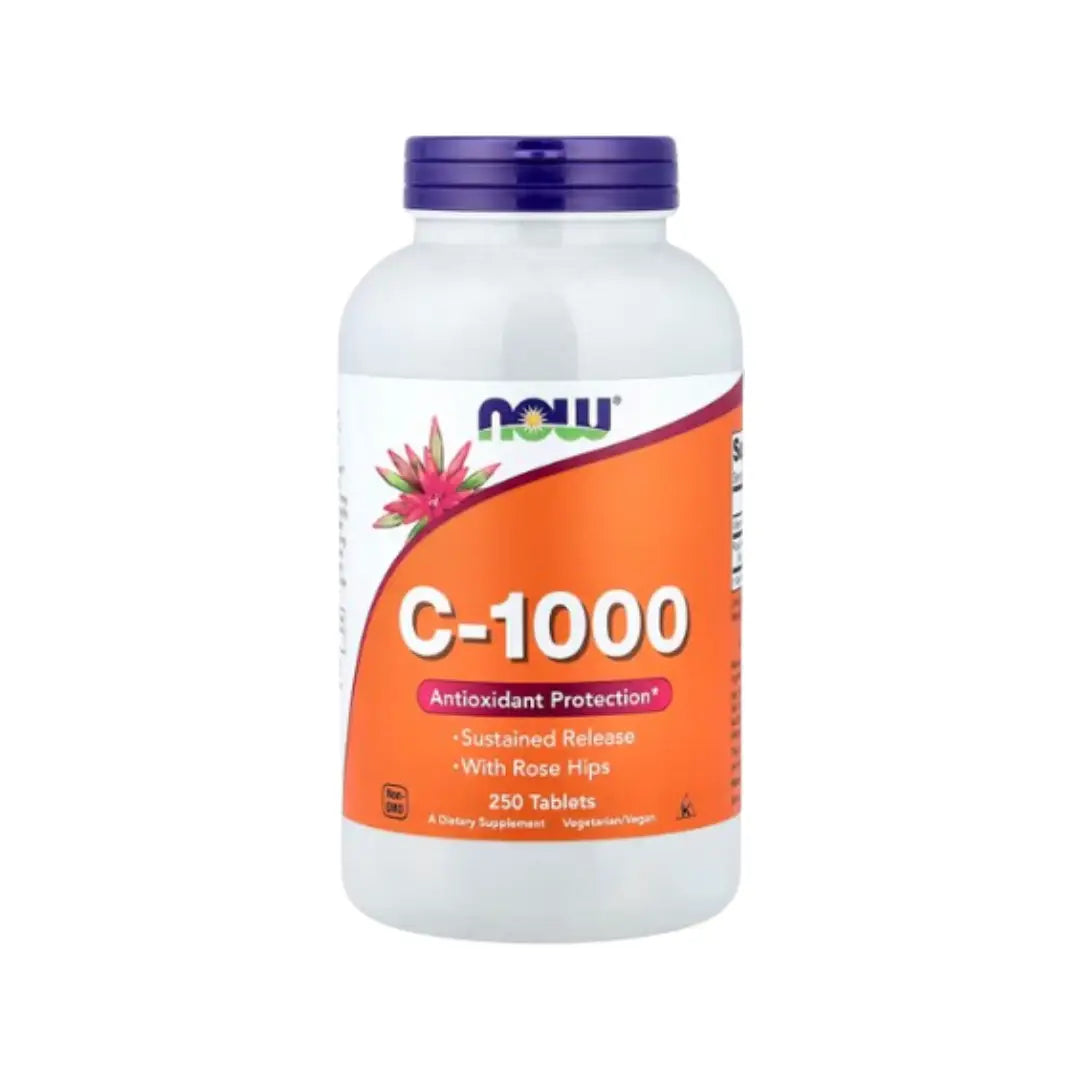 Now C-1000 with Rose Hips 250s – Immune Support & Antioxidant Vitamin C Tablets