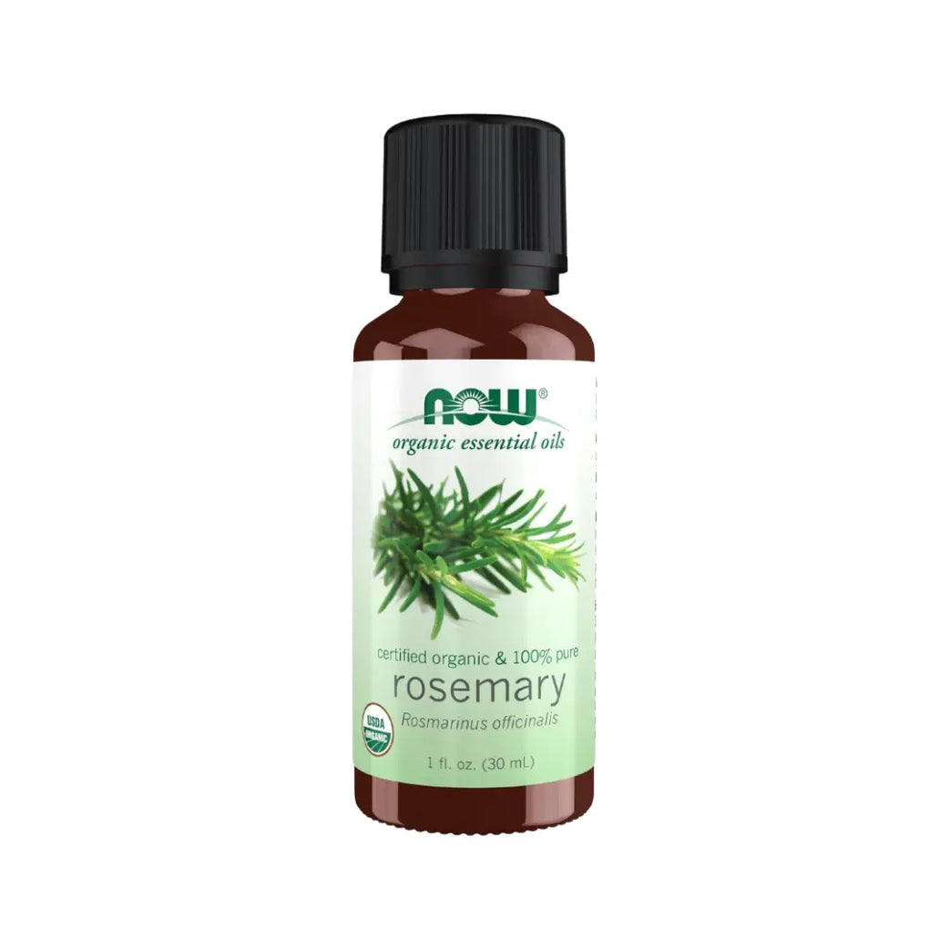 Now Organic Rosemary Essential Oil 30ml – 100% Pure Steam-Distilled Herbal Oil