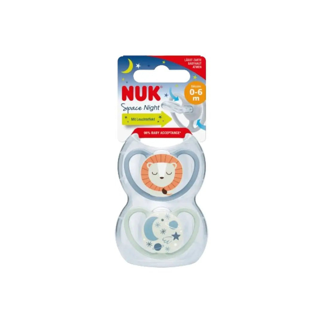 Nuk Space Night Soother 0-6M 2s 70666
