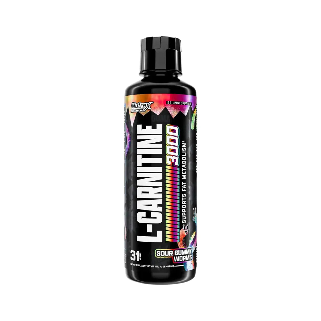 Nutrex L-Carnitine 3000 Sour Gummy Worms 465ml Serv 31