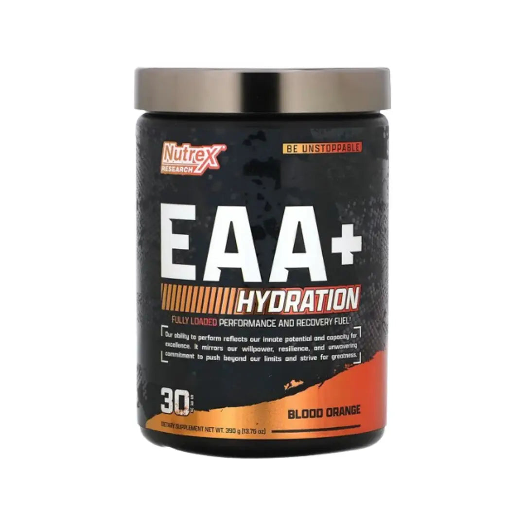 Nutrex EAA+ Hydration Blood Orange 390g - Essential Amino Acids & Electrolyte Powder 30 Servings
