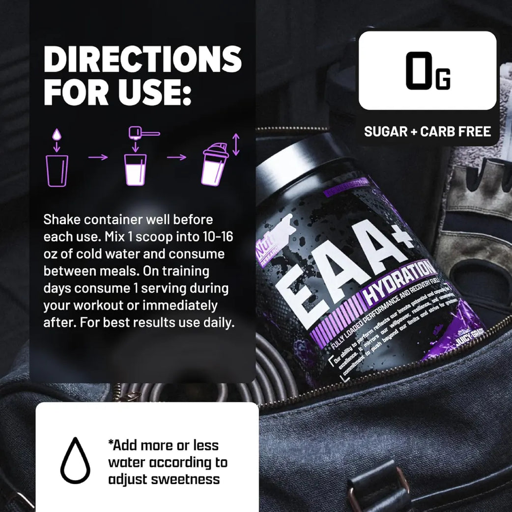Nutrex EAA+ Hydration Juicy Grape 390g Serv 30