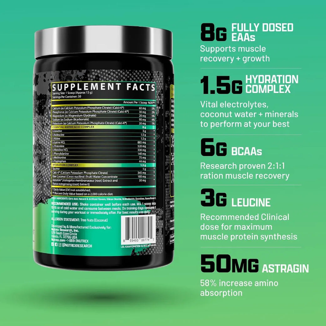 Nutrex EAA+ Hydration Maui Twist 311.1g Serv 30