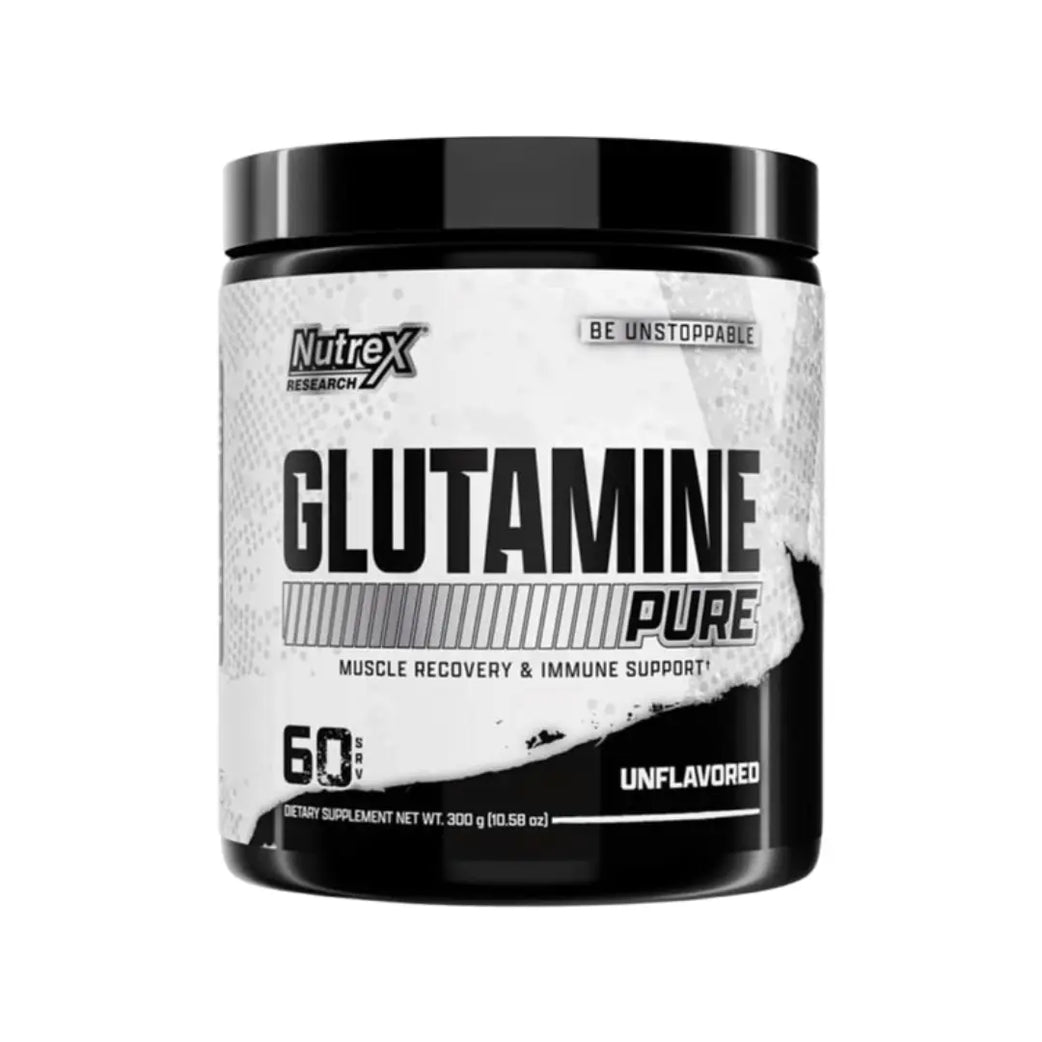 Nutrex Glutamine Pure Unflavored 300g - Pure L-Glutamine Powder 60 Servings