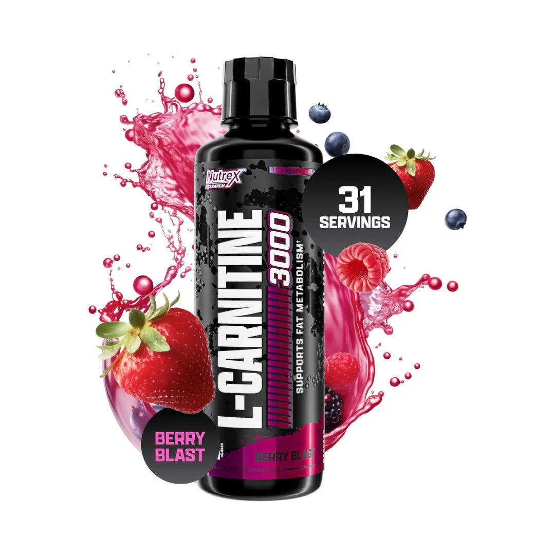 Nutrex L-Carnitine 3000 Berry Blast Flavor 465ml Serv 31