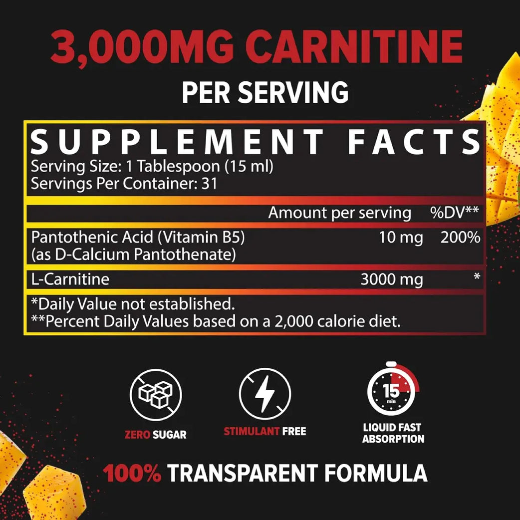 Nutrex L-Carnitine 3000 Mango Chamoy 465ml Serv 31