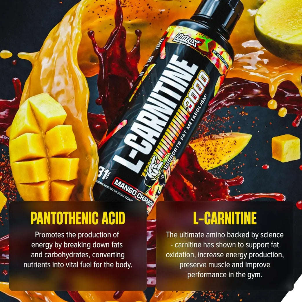 Nutrex L-Carnitine 3000 Mango Chamoy 465ml Serv 31