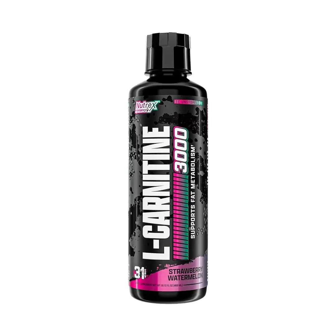 Liquid L-Carnitine supplement Nutrex 465ml Strawberry Watermelon