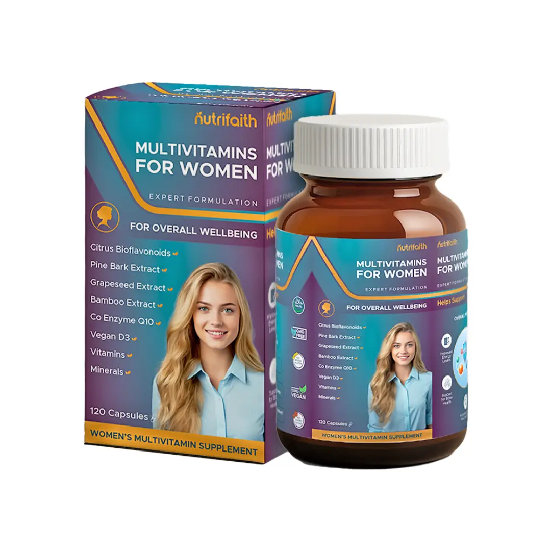 Nutrifaith Multivitamins For Men & Women Capsules 120s – daily multivitamin supplement for energy, immunity, and overall health