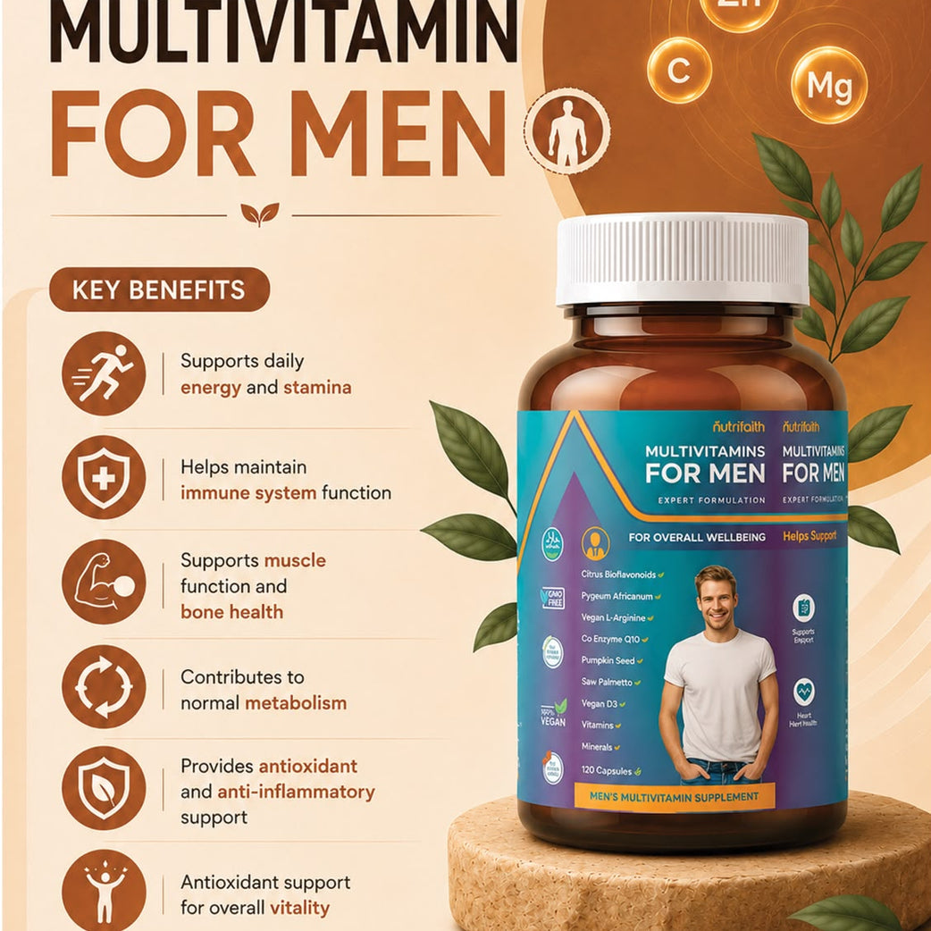 Nutrifaith Multivitamins For Men Capsules 120s