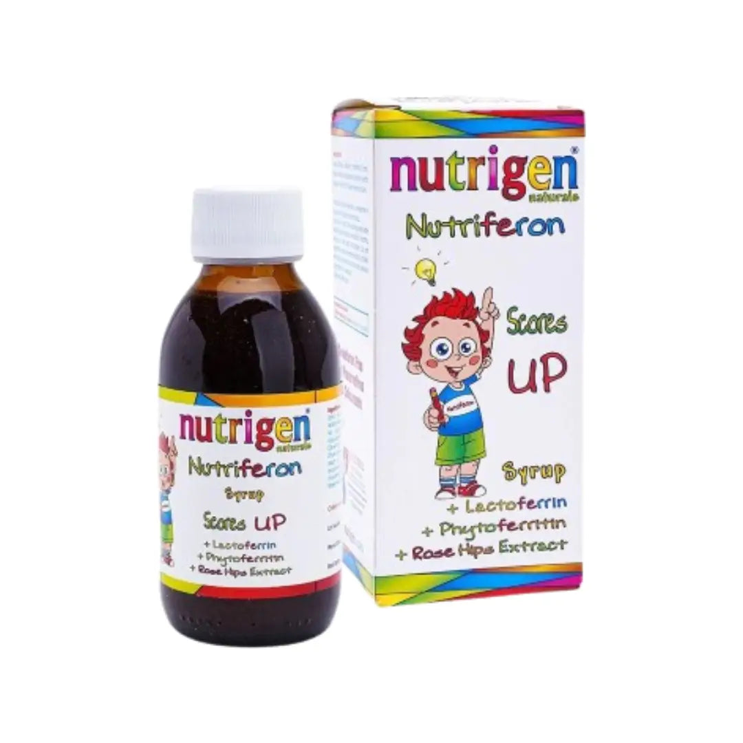 Nutrigen Naturale Nutriferon Iron Syrup 150ml – Liquid Iron Supplement with Lactoferrin for Daily Nutritional Support