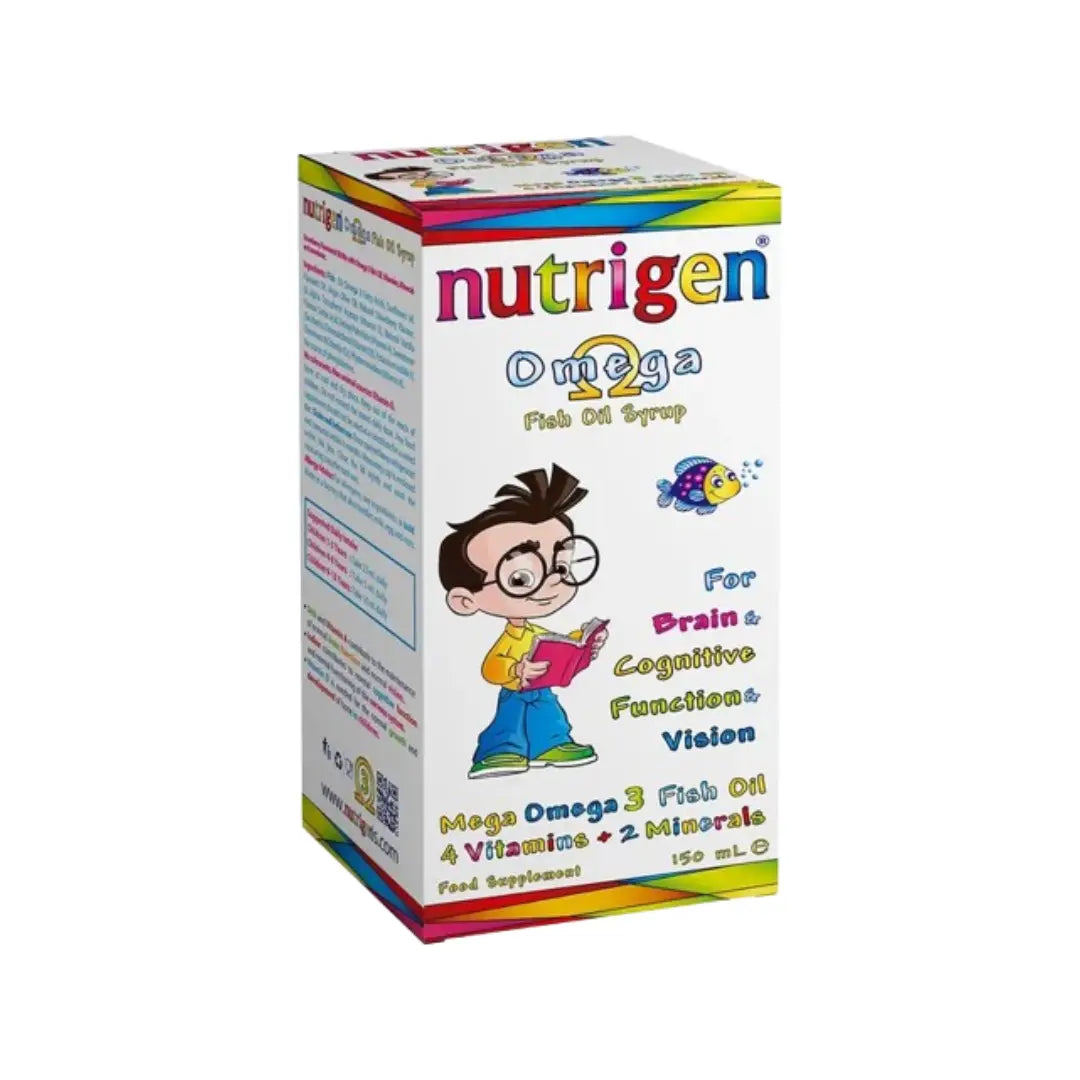Nutrigen Omega Fish Oil Syrup 150ml – Omega 3 EPA & DHA Liquid Supplement for Daily Nutritional Support