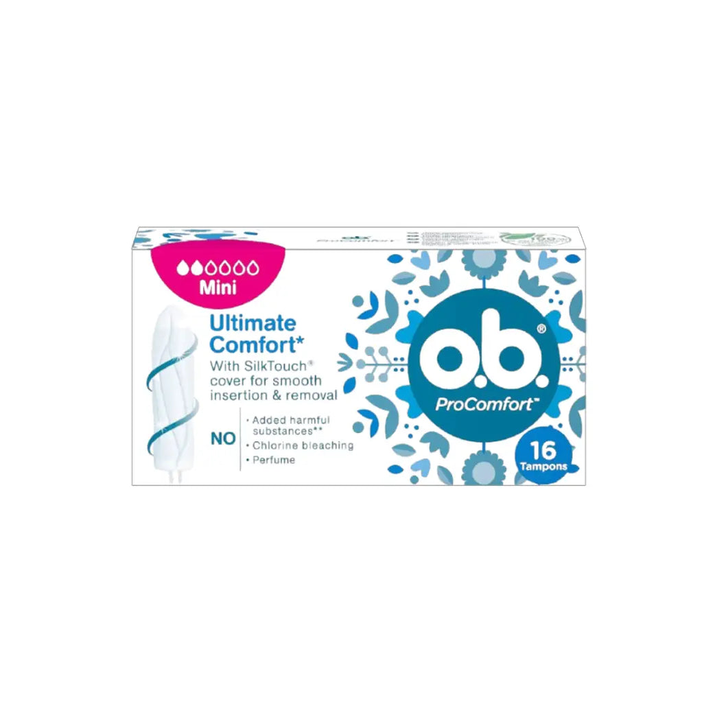 o.b. ProComfort Mini Tampons 16S for light menstrual flow