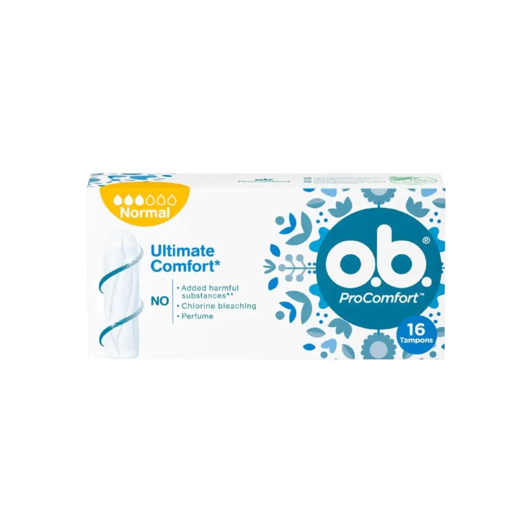 o.b. ProComfort Normal Tampons 16S for regular menstrual flow