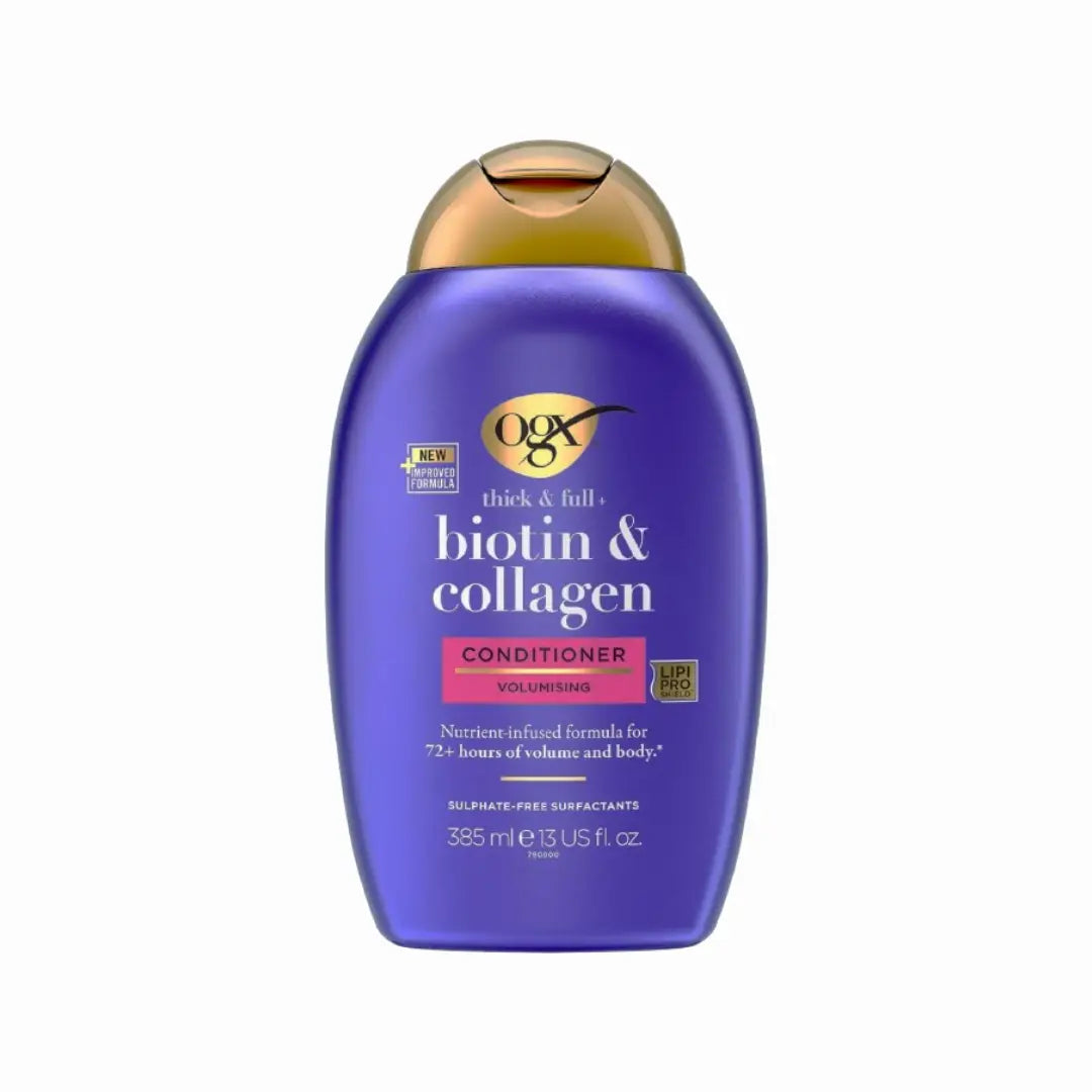 OGX Biotin & Collagen Conditioner 385ml – Thick & Full Volumizing Hair Conditioner