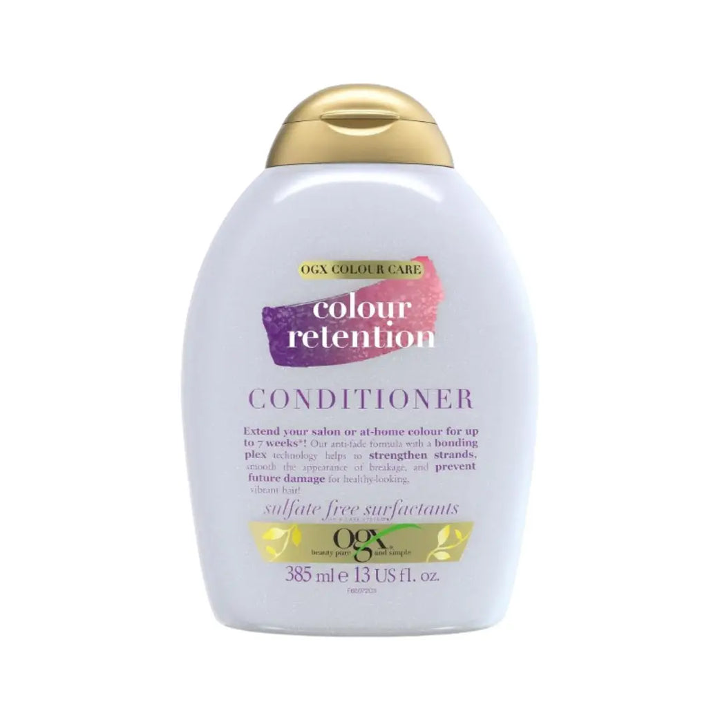 OGX Colour Retention Conditioner 385ml – Sulfate Free Conditioner for Colour Treated Hair