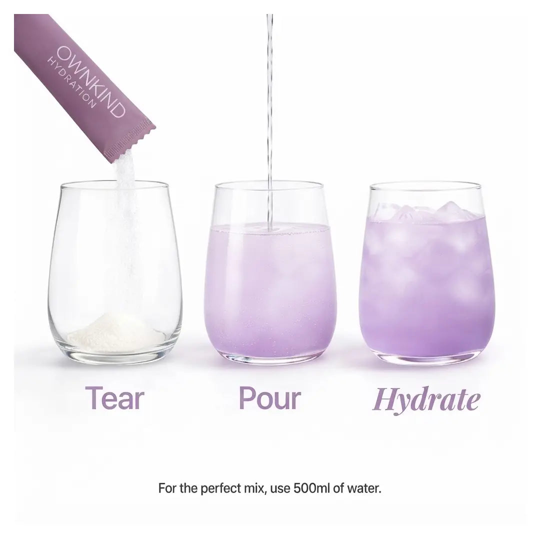 OWNKIND Hydration Elderberry Electrolytes 20 Sachets – Zero Sugar Hydration Drink Mix