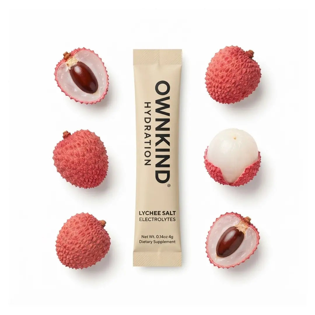 OWNKIND Hydration Lychee Electrolytes 20 Sachets – Zero Sugar Hydration Drink Mix