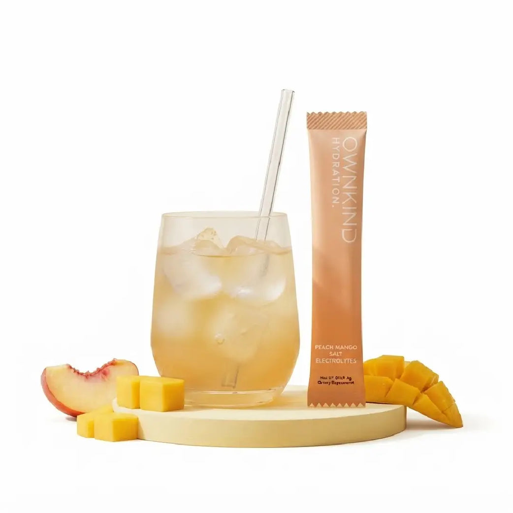 OWNKIND Hydration Peach & Mango Electrolytes 20 Sachets – Zero Sugar Drink Mix