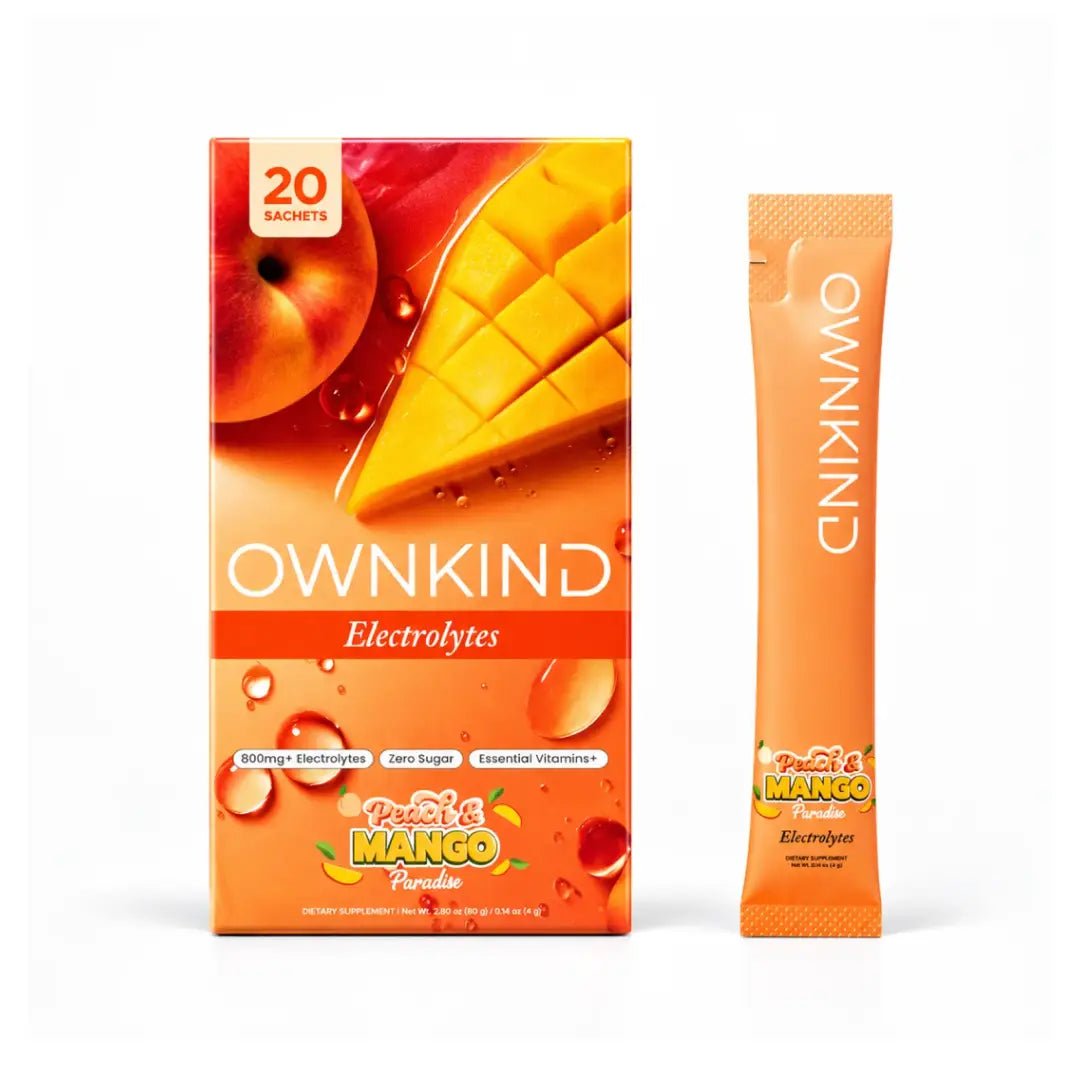 OWNKIND Hydration Peach & Mango Electrolytes 20 Sachets