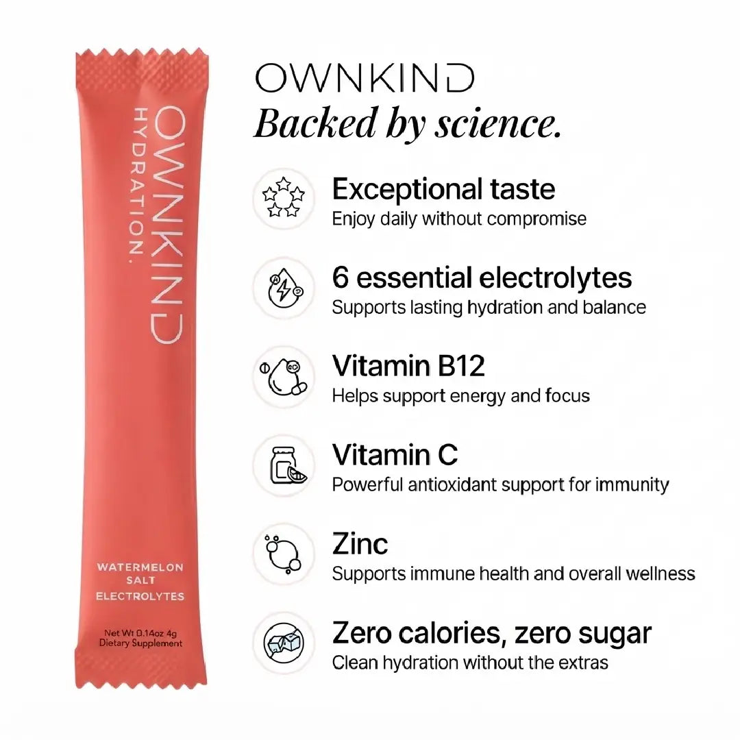 OWNKIND Hydration Watermelon Electrolytes 20 Sachets