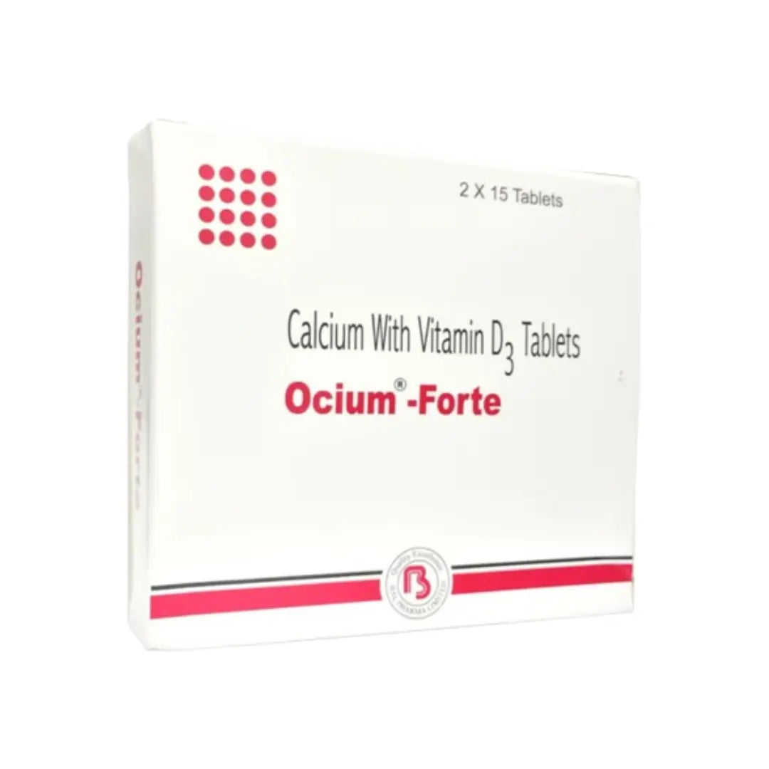 Ocium Forte Calcium with Vitamin D3 Tablets 30 Count – Bone Health & Daily Nutritional Support Supplement