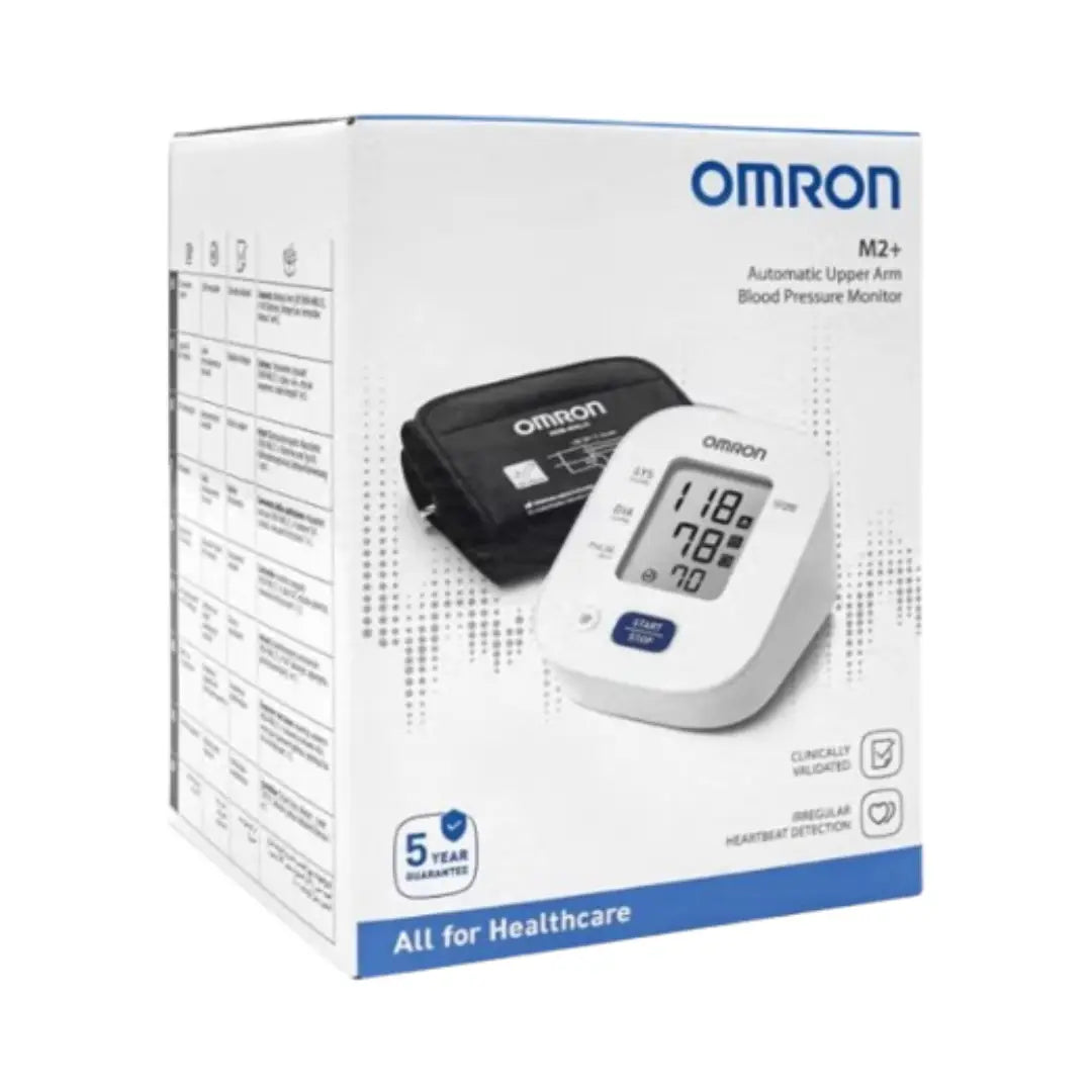 Omron M2+ Automatic Upper Arm Blood Pressure Monitor – Digital BP Monitor with Intellisense Technology
