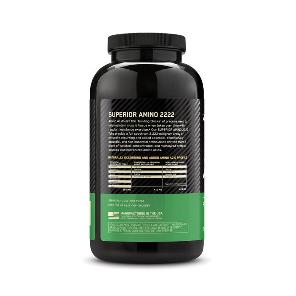 أقراص أوبتيموم نيوتريشن سوبريور أمينو 2222، 320 قرصًا