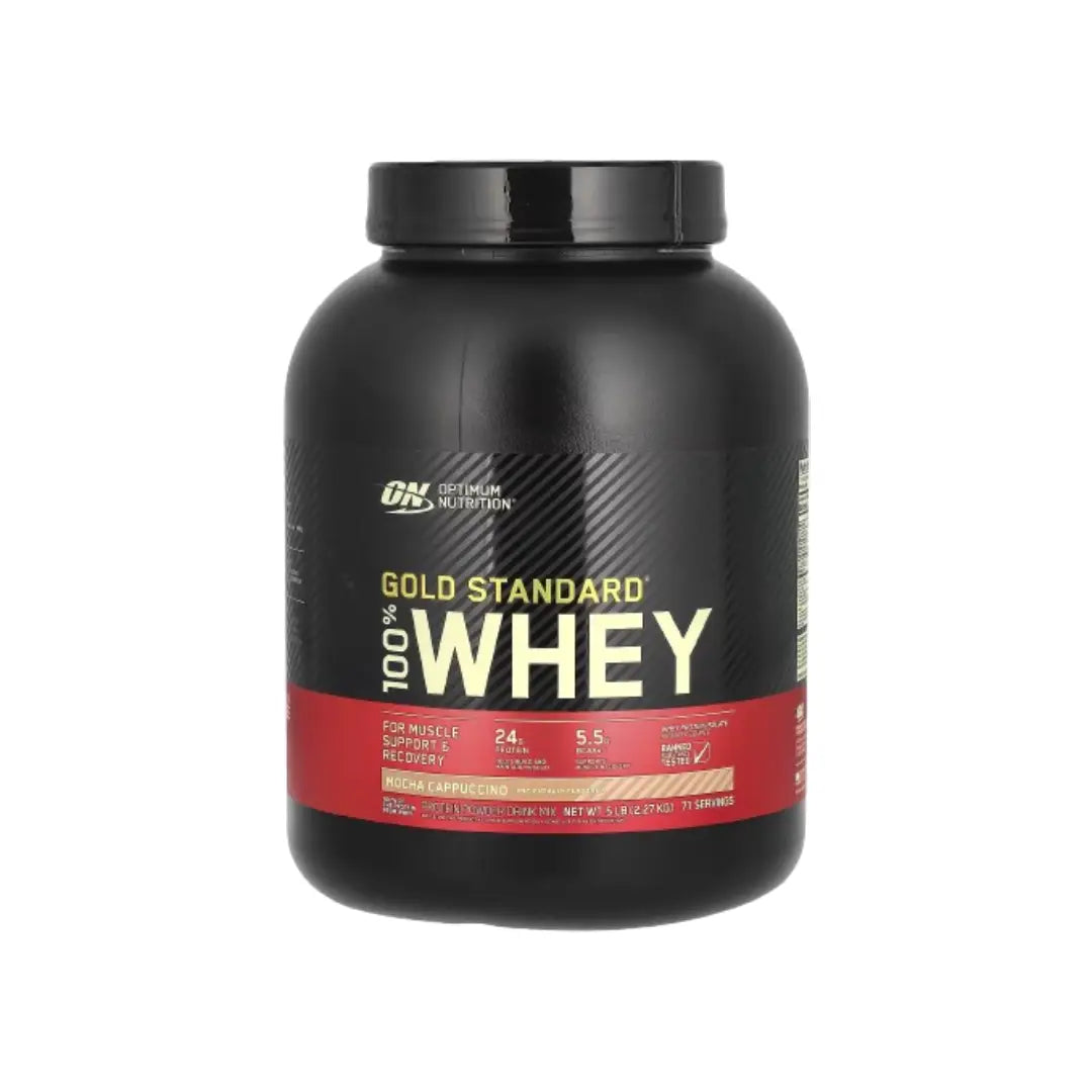 Optimum Nutrition Gold Standard 100% Whey Protein Mocha Cappuccino 5lb - 71 Servings