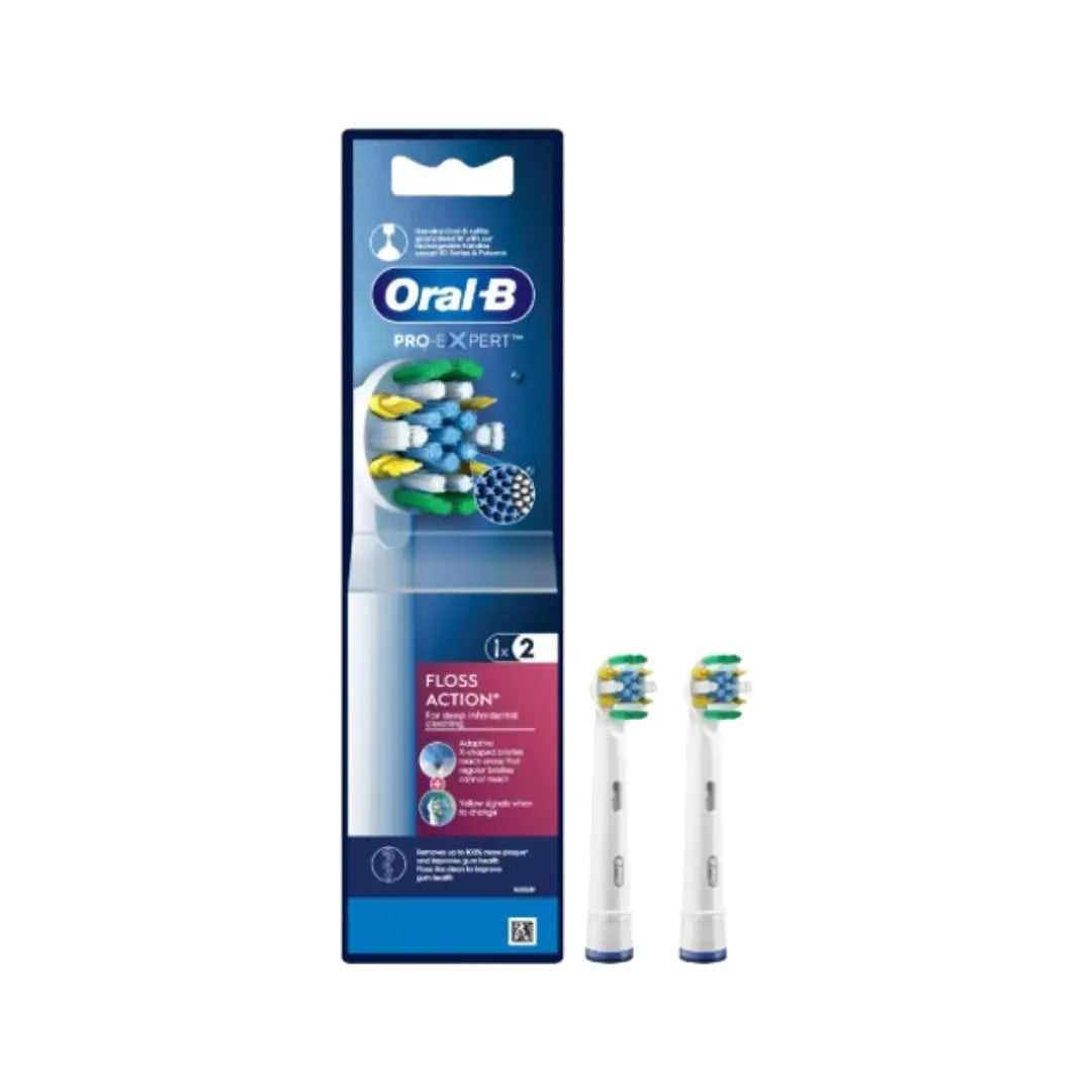 Oral-B Pro-Expert Floss Action Brush Heads 2 Pack 46348 – Electric Toothbrush Replacement Heads