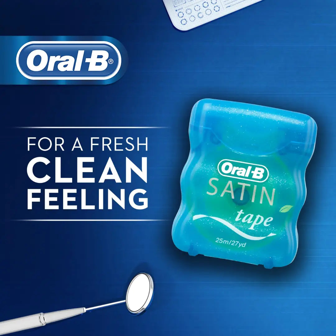 Oral B Satin Dental Floss Mint 25m