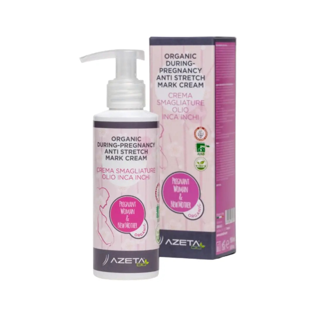 Organic During-Pregnancy Anti Stretch Mark Cream 150ml for skin elasticity, hydration, and stretch mark prevention